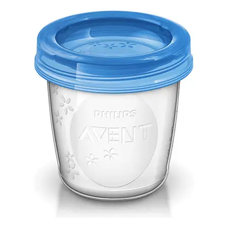 10 Vasos Para Almacenamiento De Leche Materna Philips Avent
