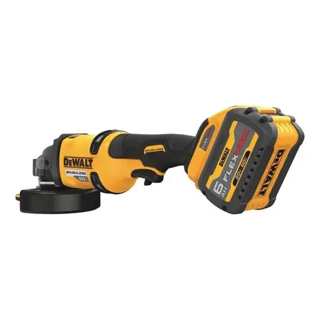 Amoladora Angular Inalámbrica Dewalt Flexvolt Dcg418t2 60v 1700w Potente Y Precisa Incluye 2 Baterías Freno Automático Embrague Electrónico