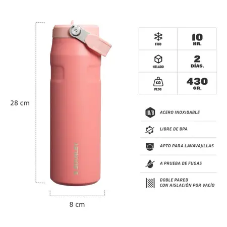 Botella Térmica Stanley Aerolight Flipstraw 710ml Terracotta
