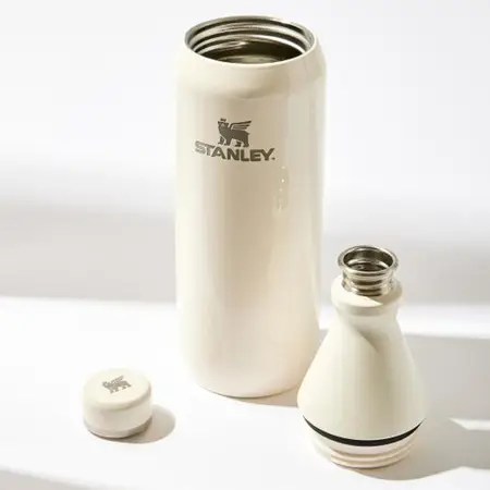Botella Térmica Stanley All Day Slim 591 Ml Color Cream