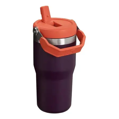 Botella Térmica Stanley Flip Straw Tumbler 591 Ml Ciruela