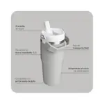 Botella Térmica Stanley Flip Straw Tumbler 591 Ml Dark Navy
