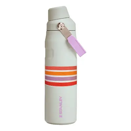 Botella Térmica Stanley Iceflow Aerolight 710 Ml Cream Lilac Stripe