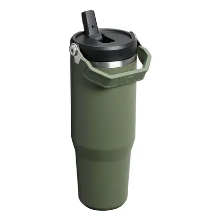 Botella Térmica Stanley Iceflow Flip Straw Tumbler 887 Ml Dried Pine Flip Straw