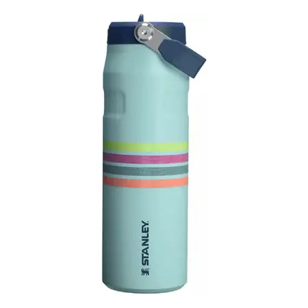 Botella Termica Stanley 710ml Iceflow Aerolight Flip Straw Color Seafoam Stripe