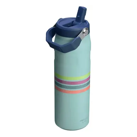 Botella Termica Stanley 710ml Iceflow Aerolight Flip Straw Color Seafoam Stripe