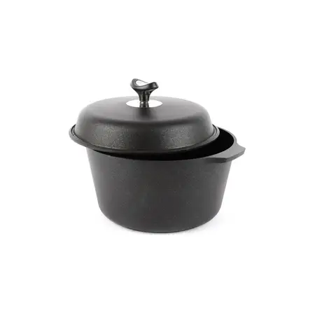 Cacerola Antiadherente Marmicoc Fundición Negra 25cm Color Negro