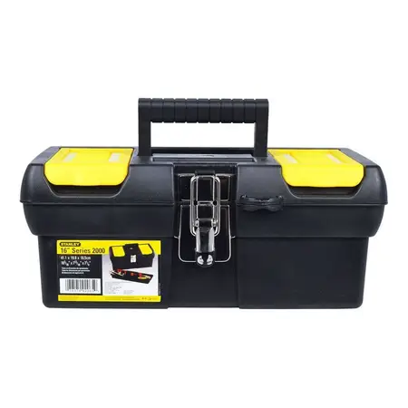Caja De Herramientas Stanley 16-013 De Plástico 20.6cm X 40.3cm X 18.1cm Negra Y Amarilla