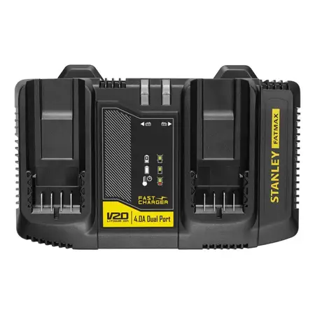 Cargador De Batería Doble Stanley Bivolt 4ah V20 Sc402