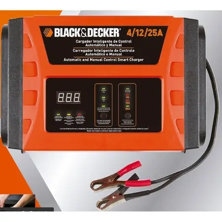 Cargador De Batería Portátil + Pinzas Black Decker Bc25
