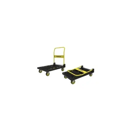 Carro Con Plataforma Liviana Profesional Stanley Pc508 Amarillo