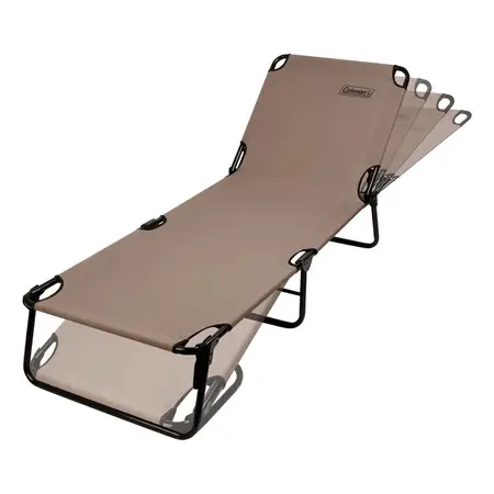 Catre Coleman 4 Posiciones Reposera Plegable Hasta 102 Kg Color Beige