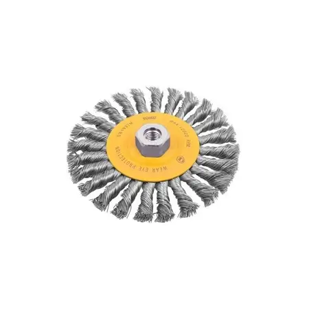 Cepillo De Rueda Trenzada 6 Acero Al Carbono Dewalt Dw4937m