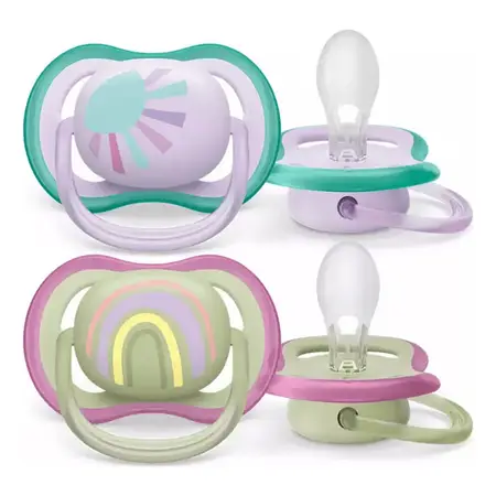 Chupete Philips Avent Ultra Air 0-6 Meses Pack X2