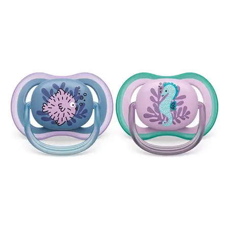 Chupete Philips Avent Ultra Air 6-18 Meses Pack X2