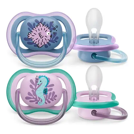 Chupete Philips Avent Ultra Air 6-18 Meses Pack X2