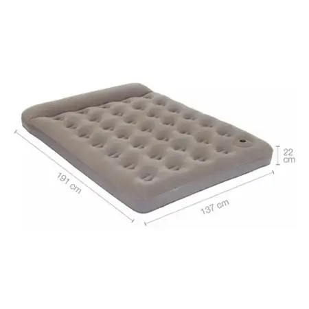 Colchón Inflable Coleman Colchoneta De Camping Doble Go Color Gris