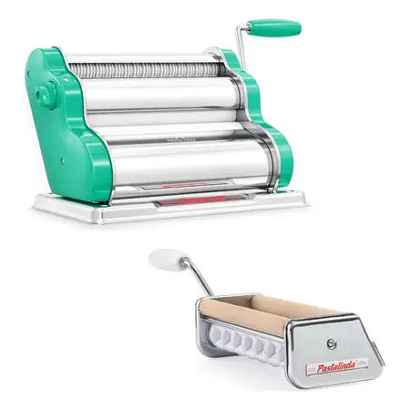 Combo Maquina De Pasta Pastalinda Clásica 260 + Raviolera Verde