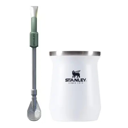 Combo Mate Stanley + Bombilla Stanley Spoon Mate Polar + Spoon Verde