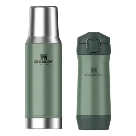 Combo Stanley Termo Mate System 800 Ml Y Yerbera Stay Fresh Verde