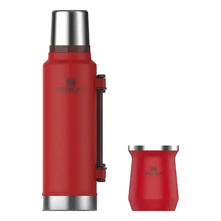 Combo Stanley Termo Tapón Cebador 1,4 Lts + Mate Lava