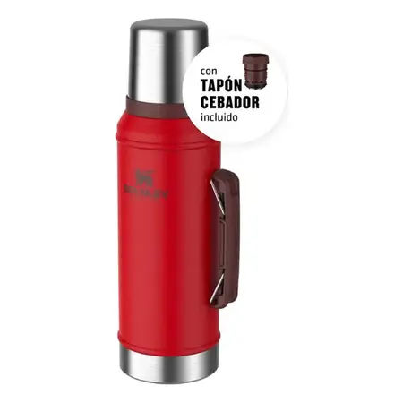 Combo Stanley Termo Tapón Cebador 950 Ml + Mate