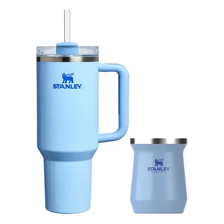 Combo Vaso Stanley Quencher 1.18lts + Mate 236ml - Cornflower - Heatwave