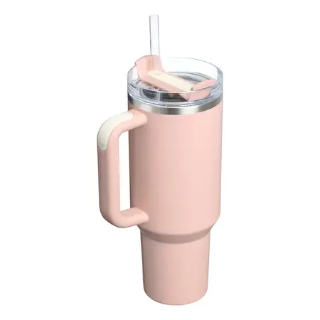 Combo Vaso Stanley Quencher 1.18lts + Mate 236ml Peach Whip Gloss Heatwave