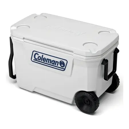 Conservadora Coleman 62 Qt Heladera Termica Con Ruedas Color Blanco