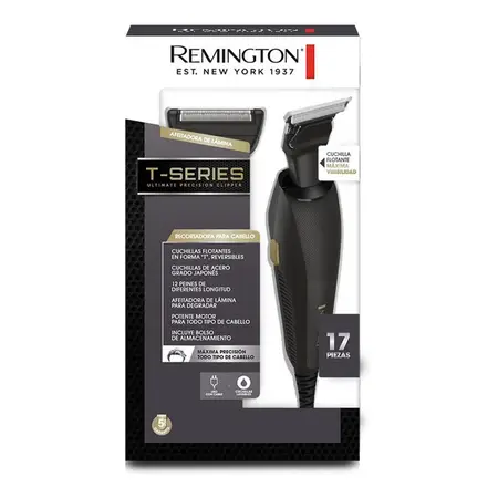 Cortadora De Cabello Remington Hc12a Afeitadora 17 Piezas Color Negro