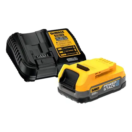 Dewalt Dcbp034c 20v Max Powerstack Kit Compacto Batería Y Cargador De Inicio Color Amarillo Frecuencia 60