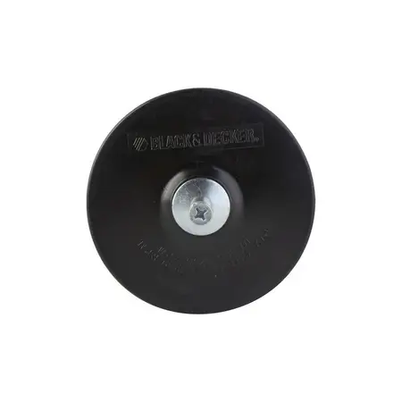 Disco De Goma 5 (125 Mm) Bdau1302 Black + Decker Bdau1302 Color Negro