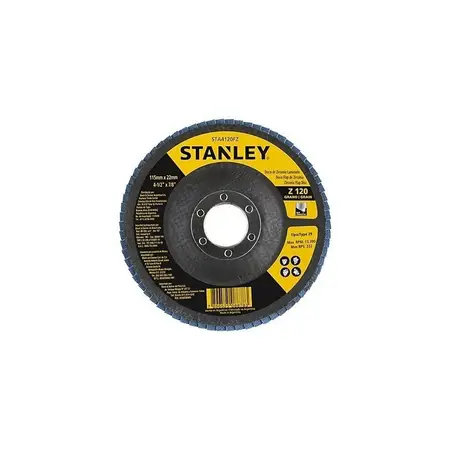 Disco De Zirconio Flap Stanley Sta4120fz 115mmx22mm 4- 1/2 