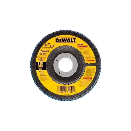 Disco Flap G40 4-1/2 115mm Hierro/inox Ind Arg Dw8308 Dewalt