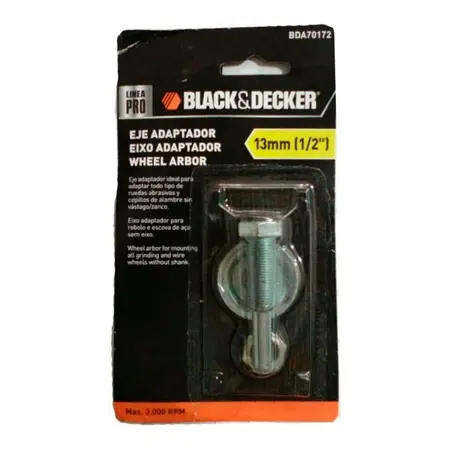 Eje Adaptador Para Piedra Esmeril 1/2 Bda70172 Black+decker