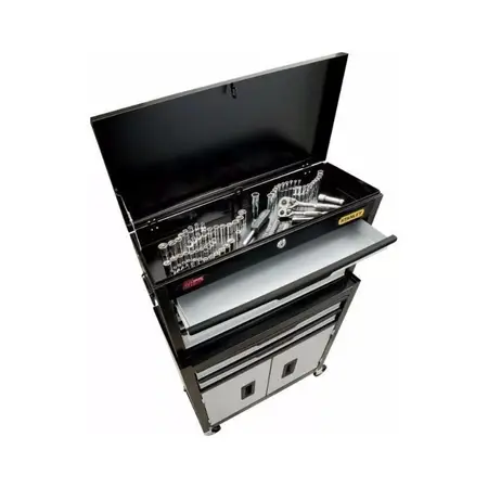 Juego Tubos + Gabinete Metálico Stanley 85 Piezas Stmt72676