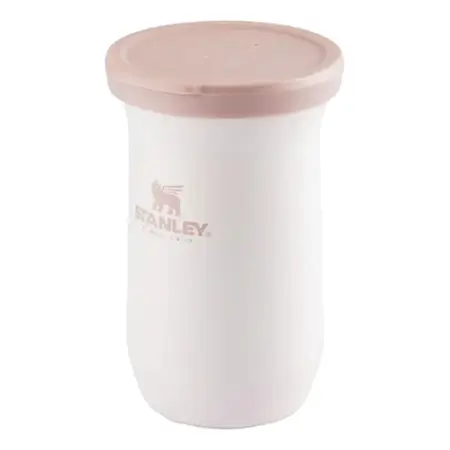Kit Mate Slim Tereré Stanley + Bombilla Stanley Spoon Rose Quartz Y Spoon Verde