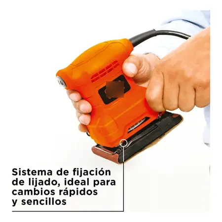 Lijadora Orbital 200w 1/4 Hoja Black & Decker Bs200 Black + Decker Bs200-ar 220v