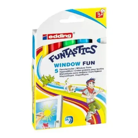 Marcador Edding 16 Pack 5 Uds Para Ventanas Lavable Tinta Vidrio