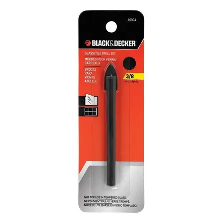 Mecha Para Vidrio 10 Mm 3/8 Black Decker 16904 S Profesional