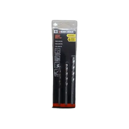 Mecha Widia Y Metal 4 Unidades Black&decker Bda5004e