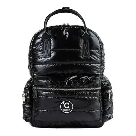 Mochila Urbana Maternal Termica Impermeable Celsius Dubai Color Negro Metalizado