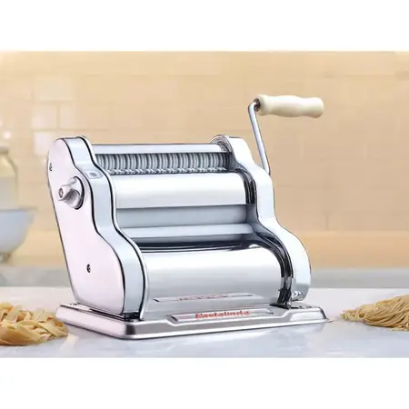 Pastalinda Maquina De Pastas Clasica 200 Cromada Acero Inox