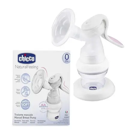 Sacaleche Manual Chicco Natural Feeling + Mamadera 150 Ml