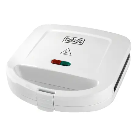 Sandwichera Black Decker Corta Y Sella 2 Porciones Sm24520 Color Blanco
