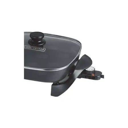 Sarten Elec 30cm Diametro Tapa Vidrio Black Decker Sk1212