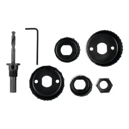 Set 4 Sierras Copa Madera Black + Decker Bda71120 Adaptador