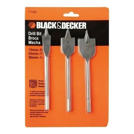 Set De Mechas Paleta 3 Piezas Black And Decker 17150e