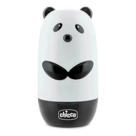 Set Higiene Manicura Chicco Tijera Alicate Sso Panda 4 En 1 Color Negro Y Blanco Negro/blanco