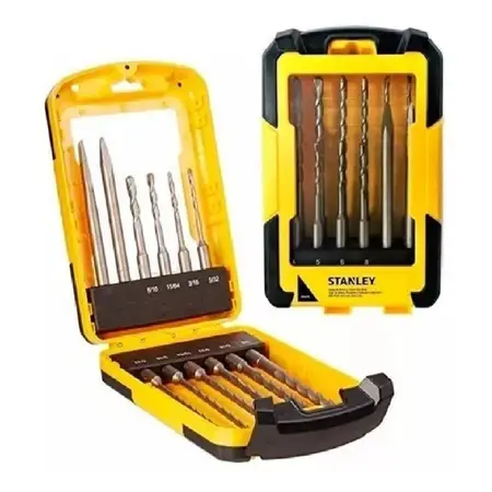 Set Mechas Puntas Stanley Sta4279 Cincel Sds Plus 12pzas